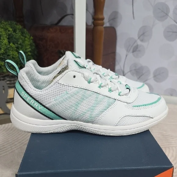 Sperry Harbormaster 2.0 White and Mint Sneakers - Picture 5 of 12